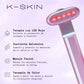 Masajeador Facial Skincare 4 en 1 con Luz LED Roja